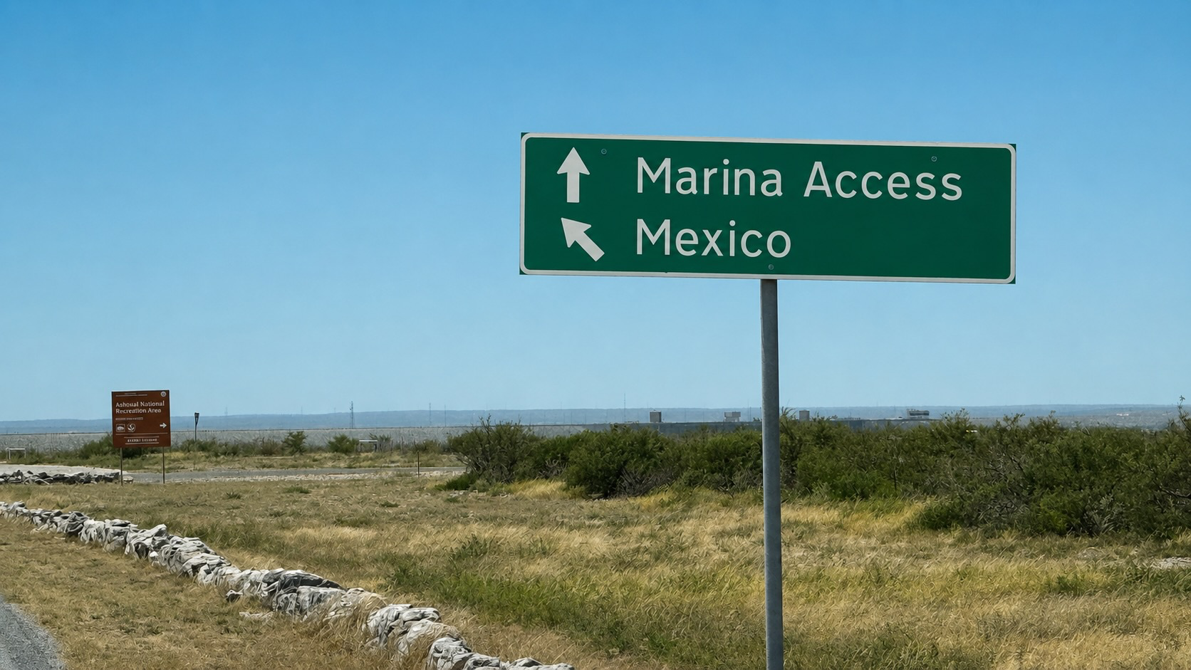 Campground is right on the border